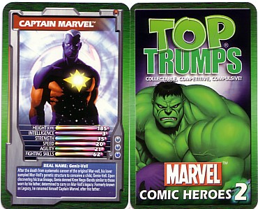 Blob Marvel Comic Heroes 2003 Top Trumps Card